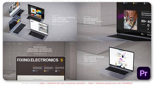 Photo of Monolite Laptop Mockup – Adobe Premiere Pro Collection – Videohive 59846316
