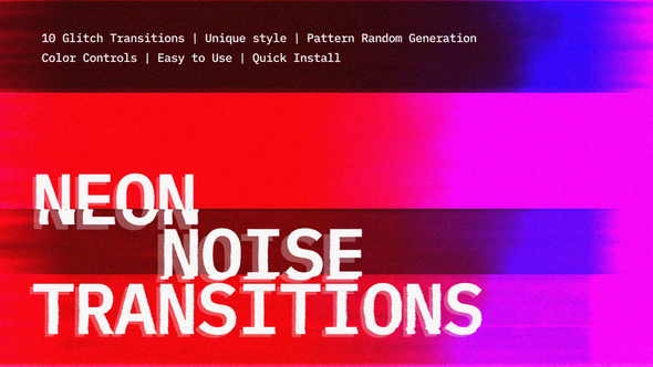 Photo of Neon Noise Transitions | DR – Videohive 59919924