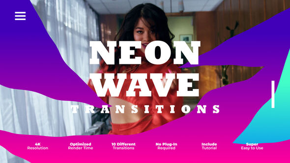 Photo of Neon Wave Transitions – Videohive 59920156