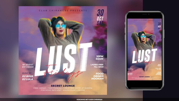 Photo of Night Club Flyer v24 – Videohive 59803705