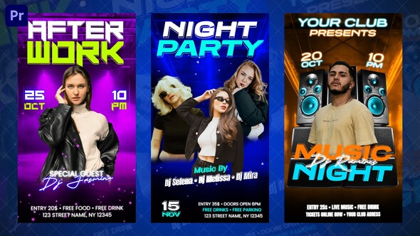 Photo of Night Party Instagram Reels | MOGRT – Videohive 59550027