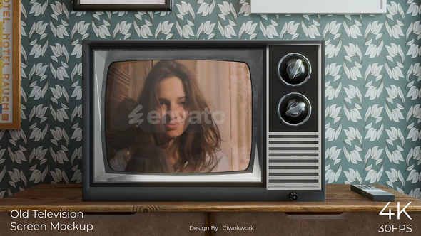 Photo of Old Television Screen Mockup – Videohive 59630493