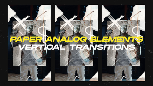 Photo of Paper Analog Elements Vertical Transitions || After Effects – Videohive 59946978