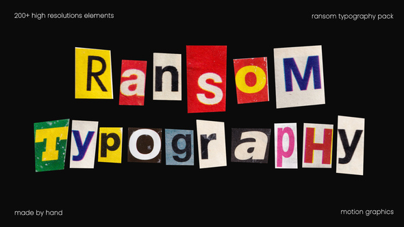 Photo of Ransom Typography Pack – Videohive 59436630