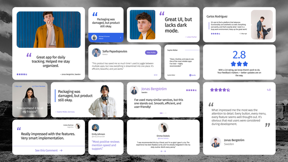 Photo of Rating & Reviews UI Widget – Videohive 59620781