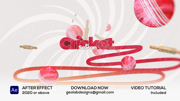 Photo of Red Ball Cricket Titles – Videohive 59570976