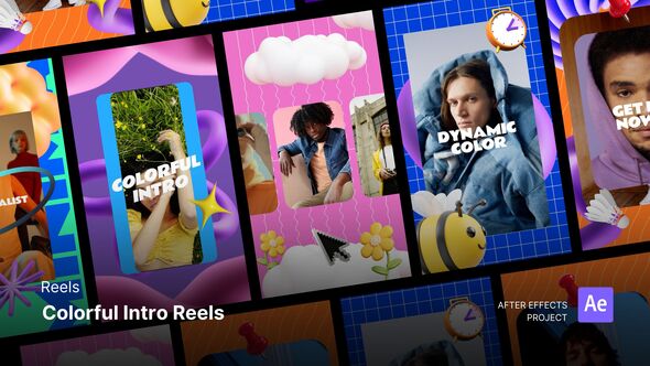 Photo of Reels – Colorful Intro After Effects Project Files – Videohive 59593346