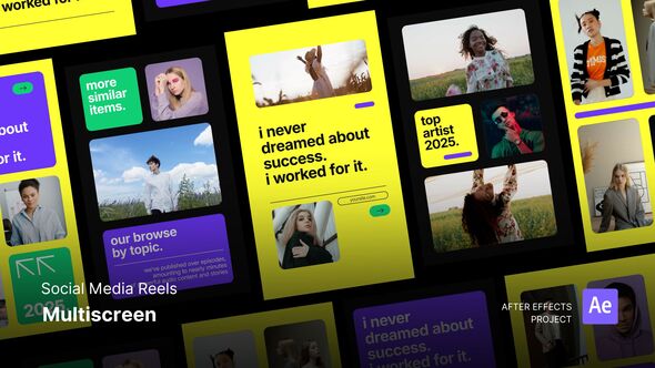 Photo of Reels – Multiscreen Display After Effects Project Files – Videohive 59909971