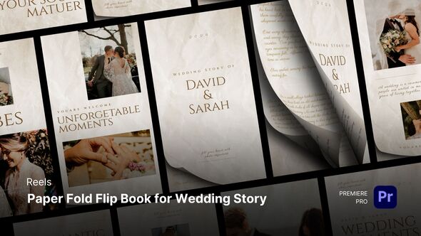 Photo of Reels – Paper Fold Flip Book for Wedding Story Premiere Pro Templates – Videohive 59627974