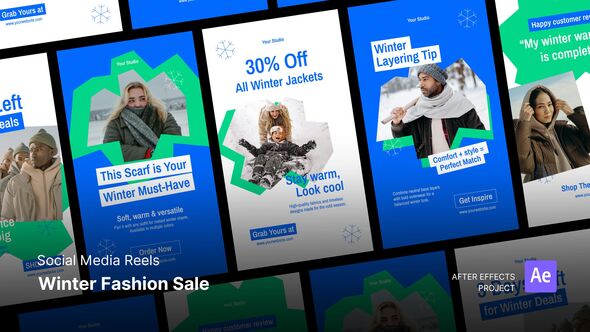 Photo of Reels – Winter Fashion Sale After Effects Project Files – Videohive 59878732