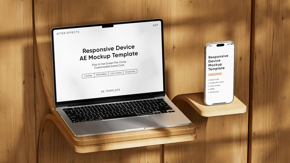 Photo of Responsive Device Phone 17 / Tablet Air / Laptop Screen Mockup Template – Videohive 59598788