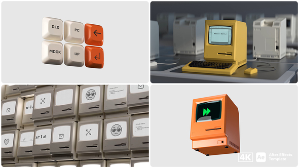 Photo of Retro PC Mockup | After Effects Template – Videohive 59588569