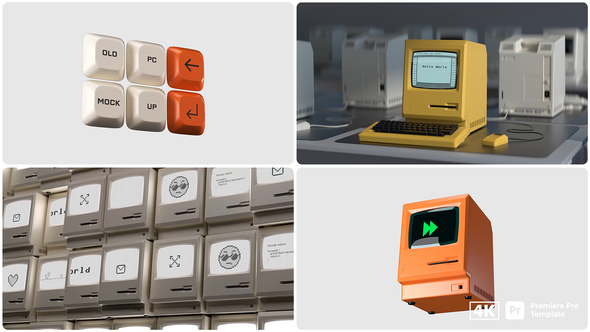 Photo of Retro PC Mockup | MOGRT – Videohive 59624380