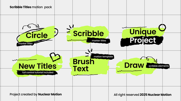 Photo of Scribble Titles – Videohive 59949025
