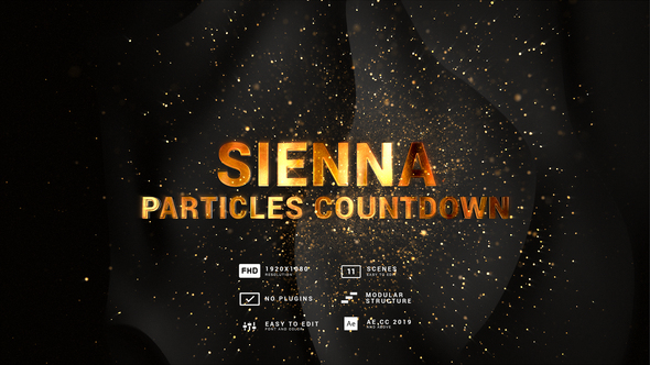 Photo of Sienna Particles Countdown 3in1 Backgrounds – Videohive 59622842