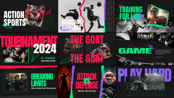 Photo of Sport Typography – Videohive 59632443
