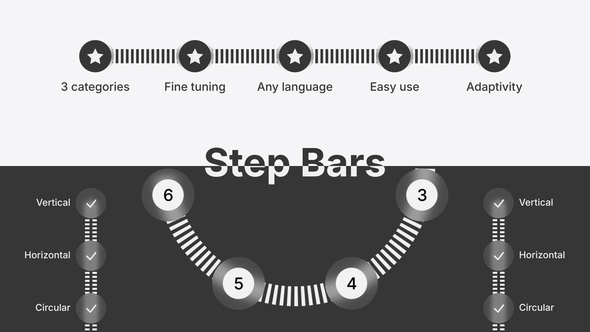 Photo of Lists Titles With Step Progress Bars – Videohive 57628088