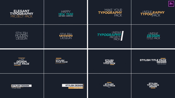 Photo of Stylish Title Pack 2 Premiere Pro – Videohive 59621954