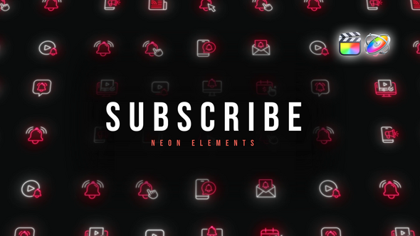 Photo of Subscribe Neon Elements – Videohive 59899305