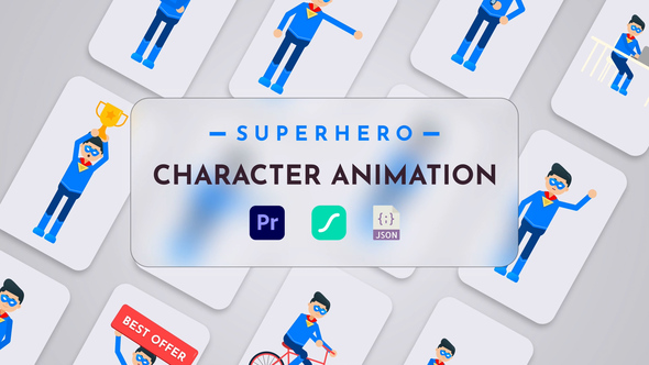 Photo of Superhero Character Animation For Premiere Pro – Videohive 59566238