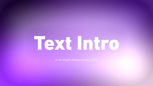 Photo of Text Intro – Videohive 59719707