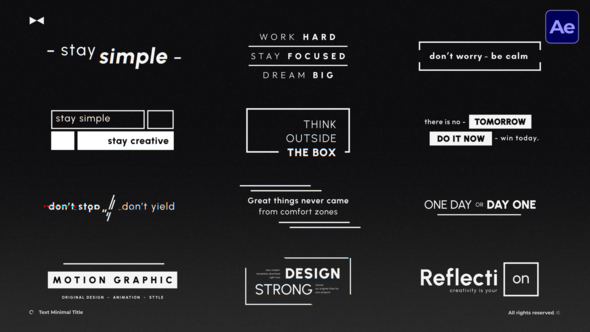 Photo of Text Minimal Titles  AE – Videohive 59948209