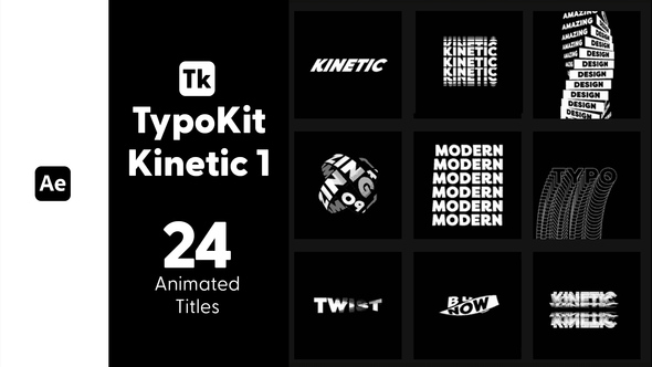 Photo of Kinetic Typo Kit V1 Titles for After Effects – Videohive 44574537