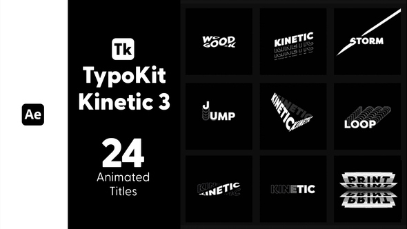 Photo of Kinetic Typo Kit V3 Titles for After Effects – Videohive 44574647