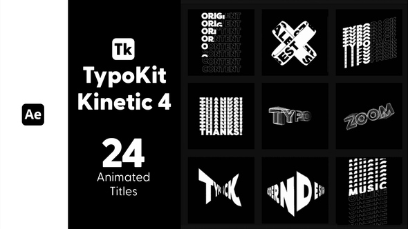Photo of Kinetic Typo Kit V4 Titles for After Effects – Videohive 44575511