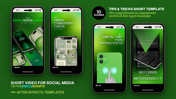 Photo of Unleash Phone Wizardry: Viral “Tip & Trick” Video Template for TikTok, Reels & Shorts – Videohive 59902437