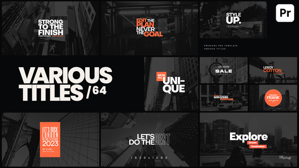 Photo of Various Titles 64 – Videohive 59608970