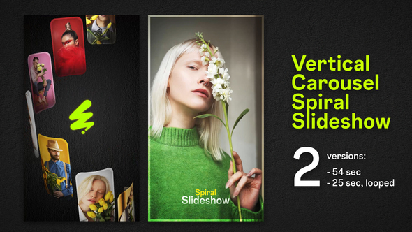 Photo of Vertical Carousel Spiral Slideshow – Videohive 59694743