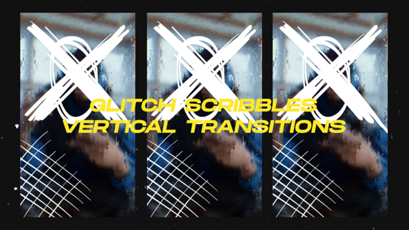 Photo of Vertical Glitch Scribbles Elements Transitions – Videohive 59930162