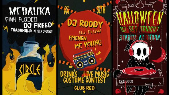 Photo of Vertical Halloween Party Flyers – Videohive 59610506