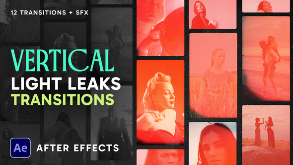 Photo of Vertical Light Leaks Transitions – Videohive 59897184