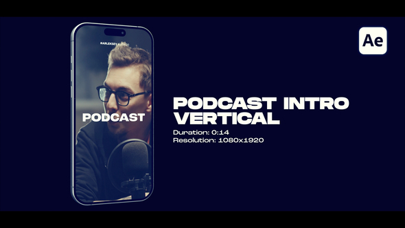 Photo of Vertical Podcast Intro – Videohive 59963890