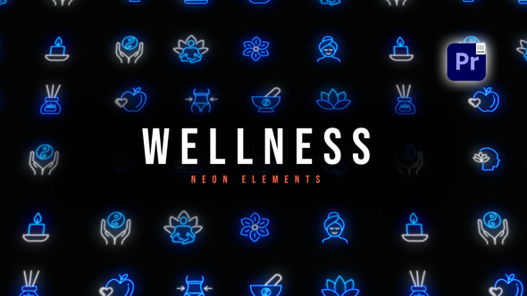 Photo of Wellness Neon Icons – Videohive 59621639