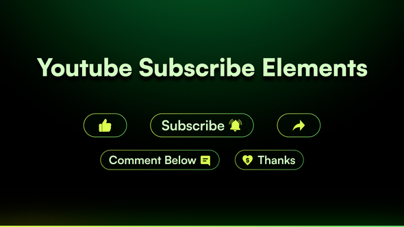 Photo of Youtube Subscribe Elements – Videohive 59624247