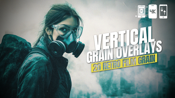 Photo of 20 Retro Film Grain Vertical Overlays For DaVinci Resolve – Videohive 60139567