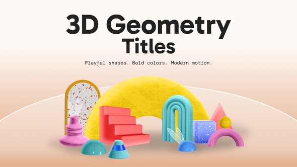 Photo of 3D Geometry Titles – Videohive 60364650
