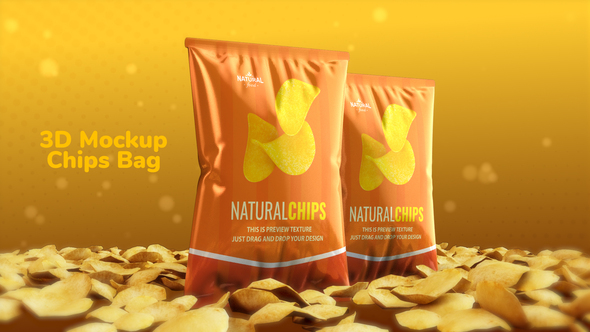 Photo of 3D Mockup Potato Chips Bag – Videohive 60409131