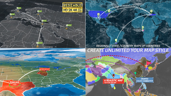 Photo of World Map Infographic Pro Kit – Videohive 11602298