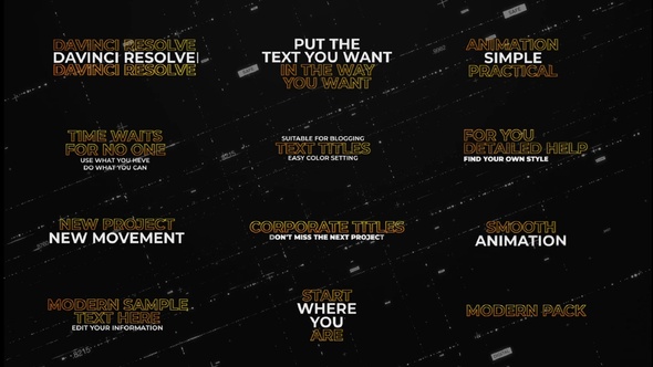 Photo of Abstract Text in Davinci Resolve. – Videohive 60343309