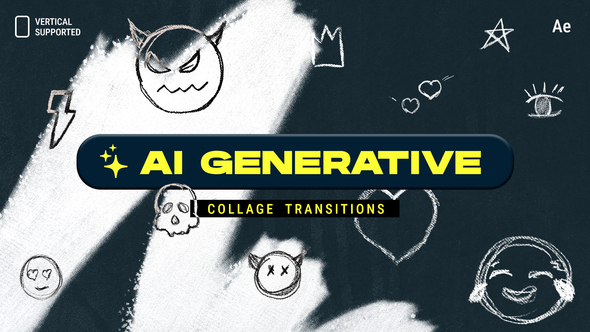 Photo of AI Generative Collage Transitions | Vertical | After Effects – Videohive 60378845
