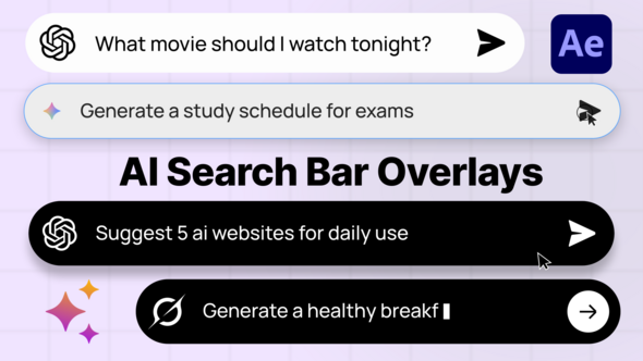 Photo of AI Search Bars – Videohive 60439245