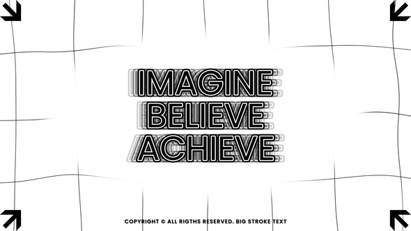 Photo of Big Stroke Text – Videohive 60531633