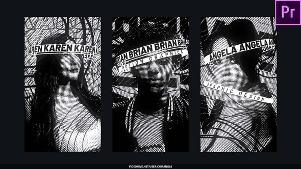 Photo of Black Glitch Lines Poster Stories For Premiere Pro – Videohive 59882067