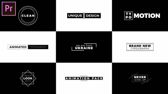 Photo of Black & White Titles – Videohive 60041645