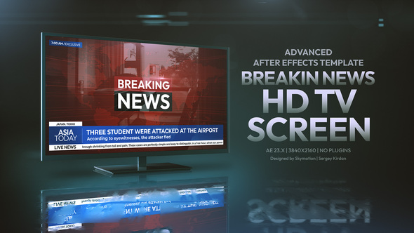 Photo of Breaking News HD TV Screen – Videohive 49981192