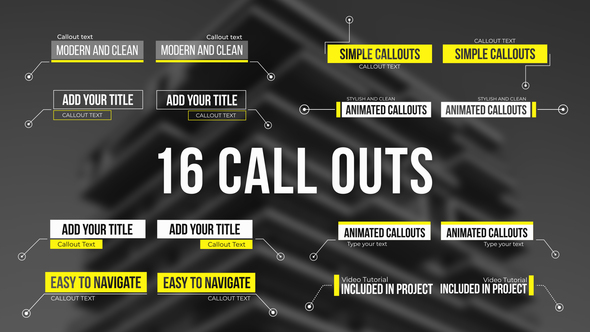 Photo of Call Outs – Videohive 60140204